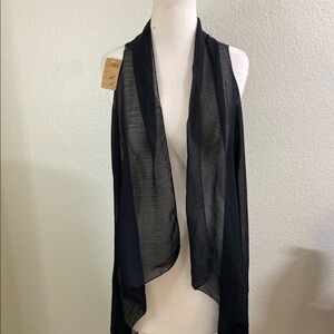 Chic Black Sheer‎ Vest